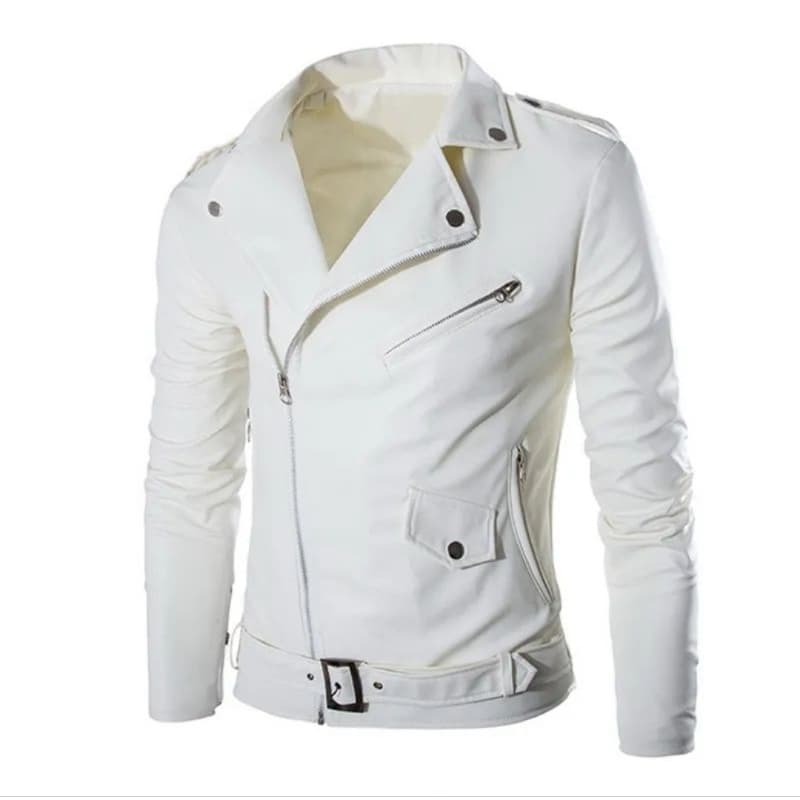 Jaqueta Couro Forrada Slim Fit moto motociclista Biker  importada