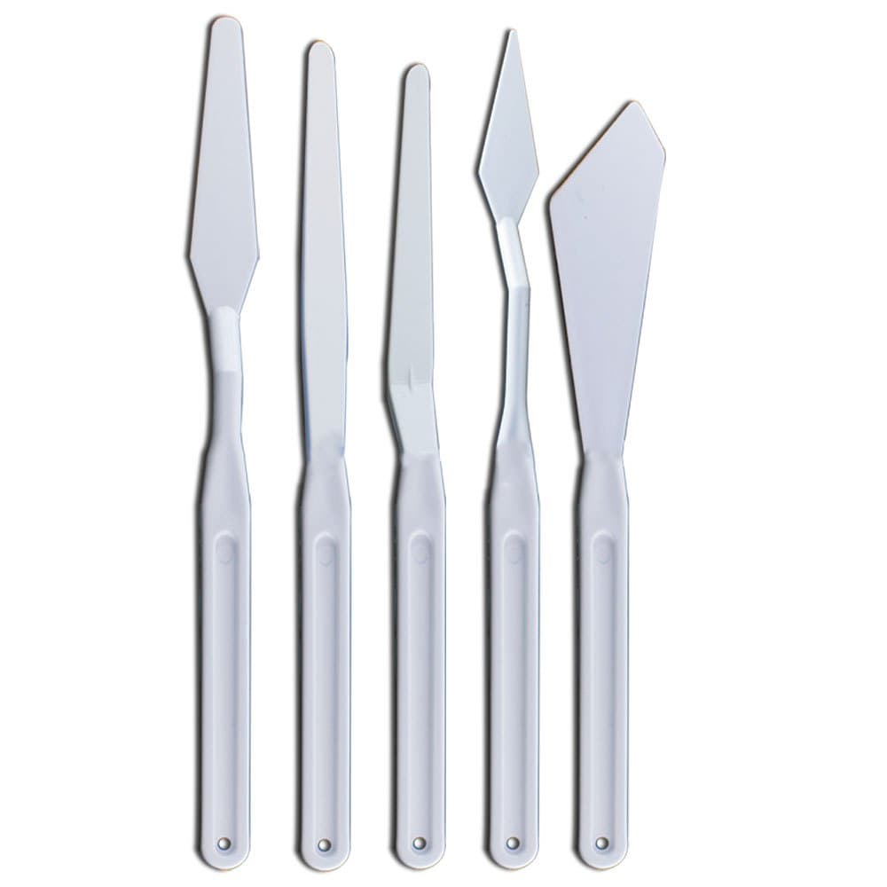 Kit 5 espatulas ideal para Pintura Espatulada em Tela- Pinceis Cassia