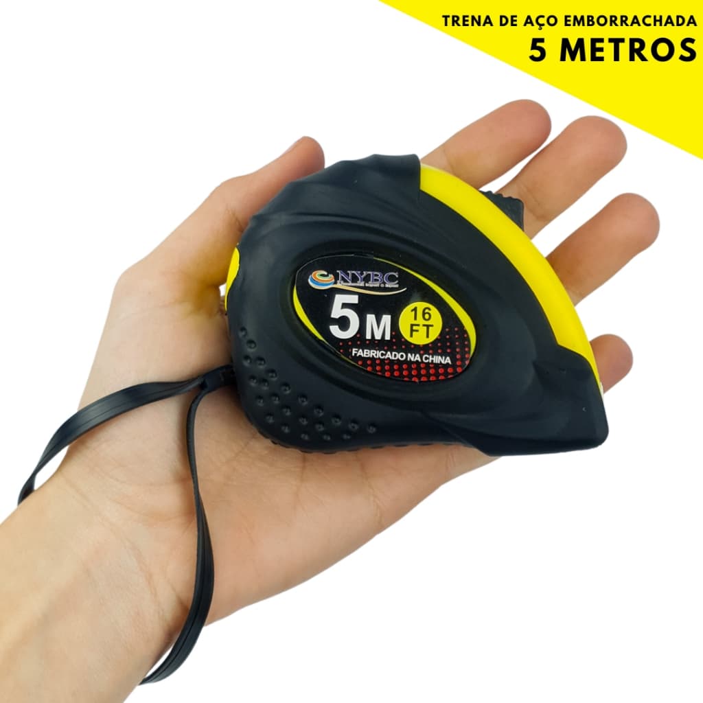 Trena de Medição Profissional – 5M com Trava Automática e Corpo Reforçado | Aviv