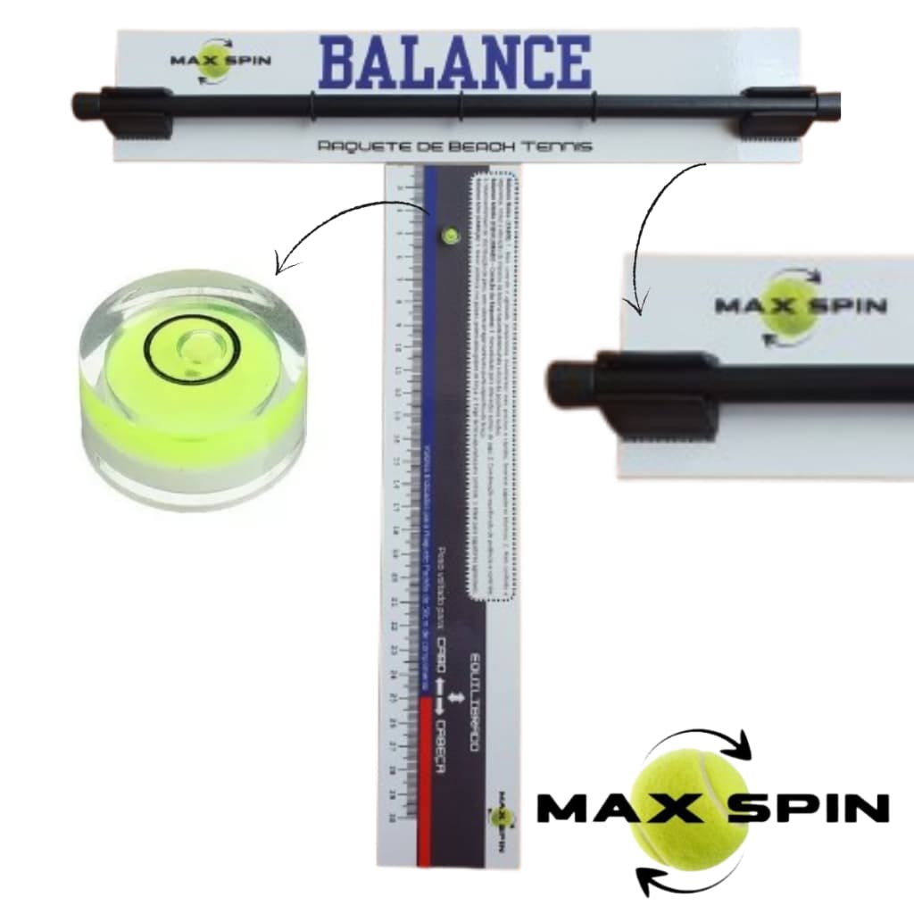 Mesa Balance Para Raquete Beach Tennis - Régua Balance - MAX SPIN®