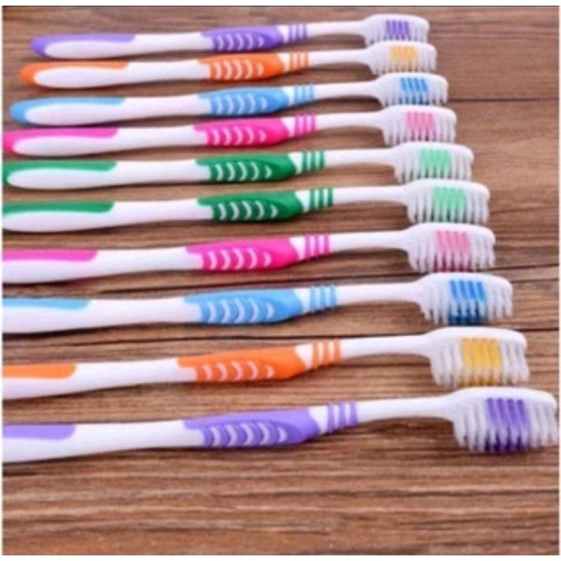 Escova De Dente Adulto Kit 12 Peças Cores Sortidas
