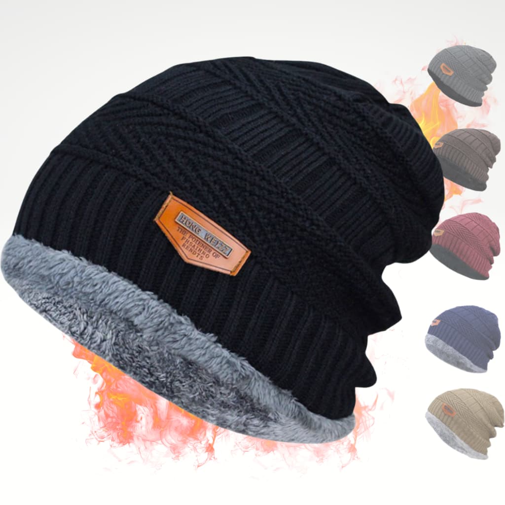 Gorro Touca Inverno Lã Masculino  Estilosa Forrada Pelinho