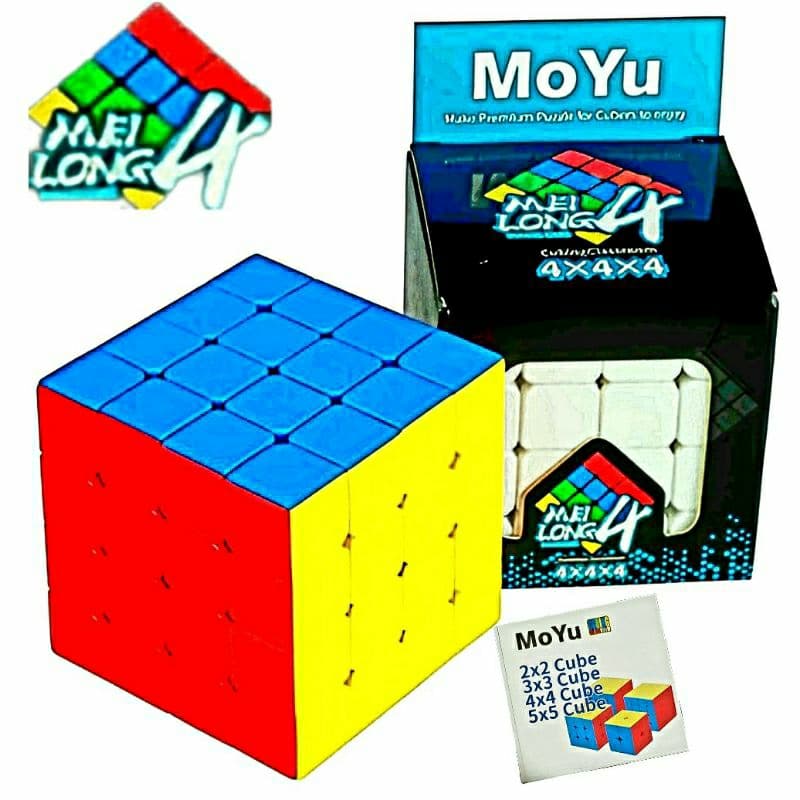 Cubo Mágico 4x4x4 Profissional Original MoYu Lubrificado Regulado Anti Stress