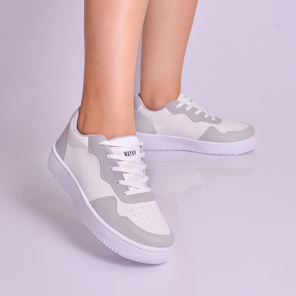 Tenis Air Casual Branco feminino e masculino Leve Resistente e Confortavel