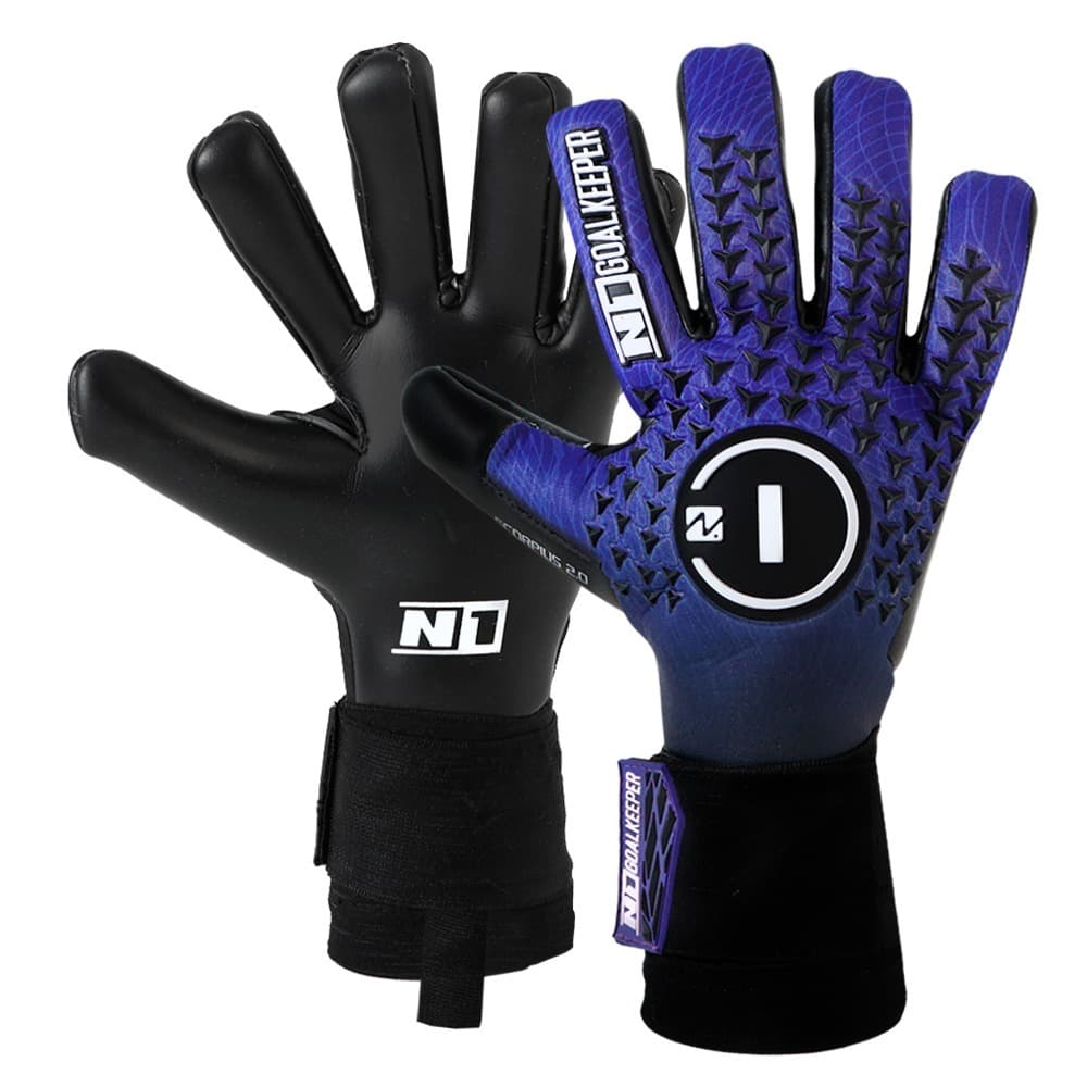 Luva de Goleiro Profissional N1 Scorpius 2.0 PURPLE -  meia antiderrapante - Envio mesmo Dia