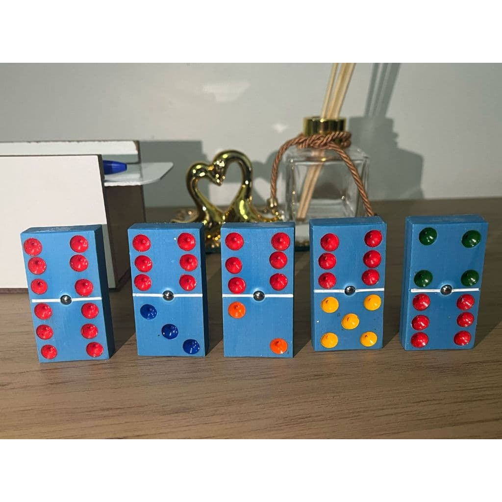 domino de cano pvc novo 6x3x0,8 ma casixa mdf fabricação propria melhor do brasil