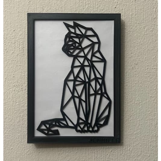 QUADRO GATINHO VAZADO