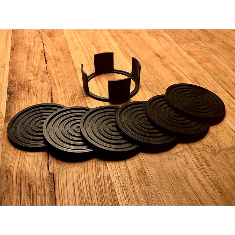 Kit 4/6/8 peças Porta COPOS redondo Decorativo mesa de jantar escritorio descanso de copo cozinha impressao 3d