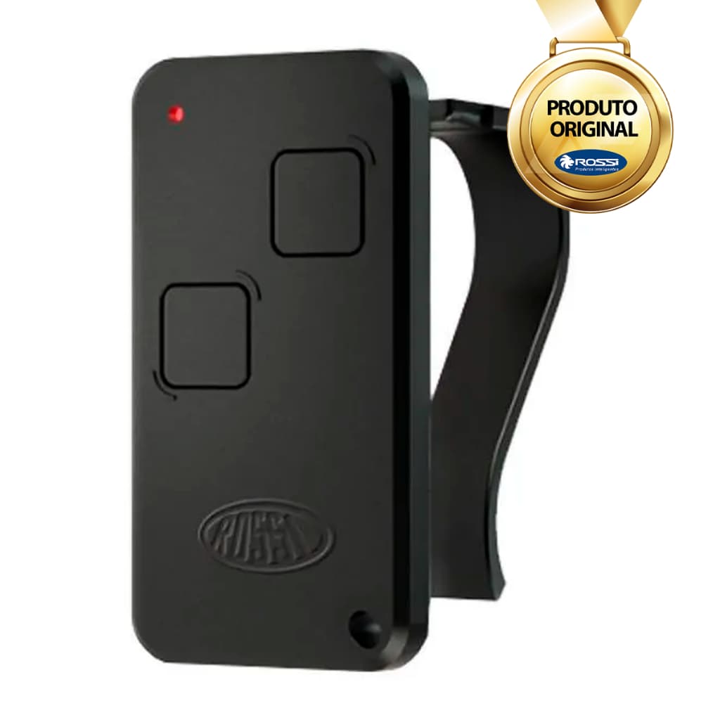 Controle Remoto Rossi Preto Portão Eletronico 433MHz NTX HCS