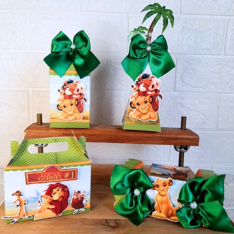 Kit Personalizados Rei Leão Barato Mimos Lembrancinhas de  Aniversário