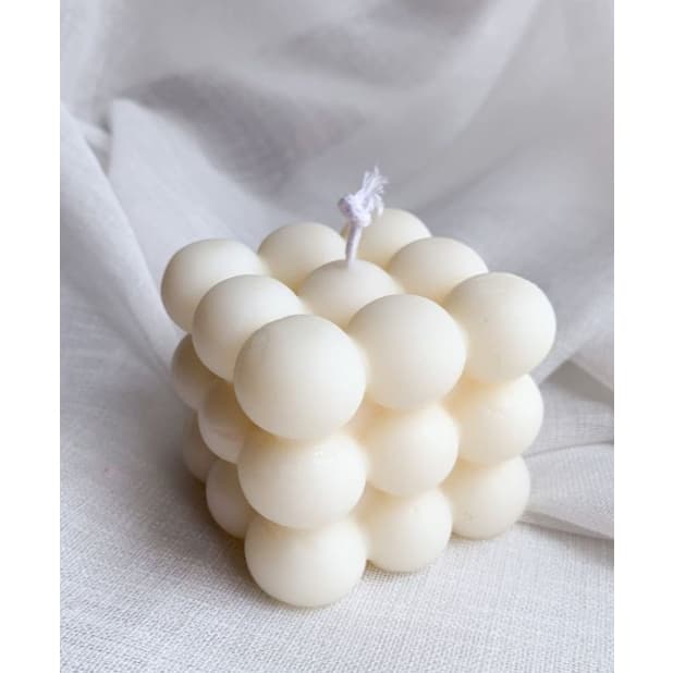 Vela Aromática Bubble Quadrada – Vela de Bolhas Decorativa e Aromatizada – 150g