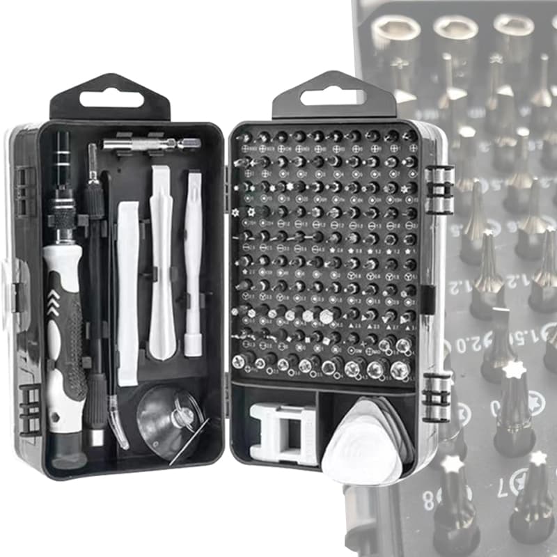 Kit Ferramentas 115 Peças Jogo Mini Chaves Instrumentos de Precisão Manutenção Conjunto Chave Fenda