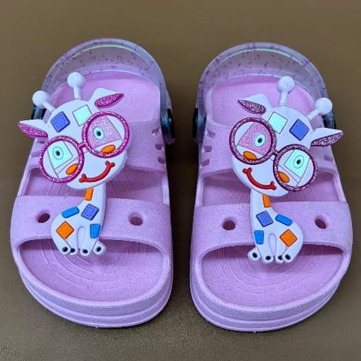 Papete Babuche Girafa Infantil Meninas Chinelo Confortável