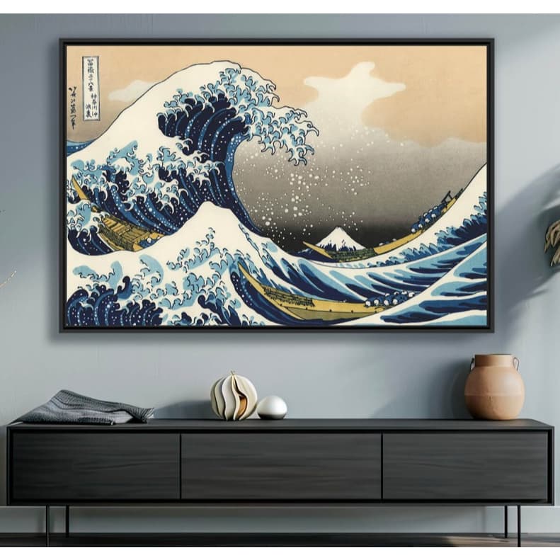 Quadro Decorativo Peça Unica A Grande Onda De Kanagawa