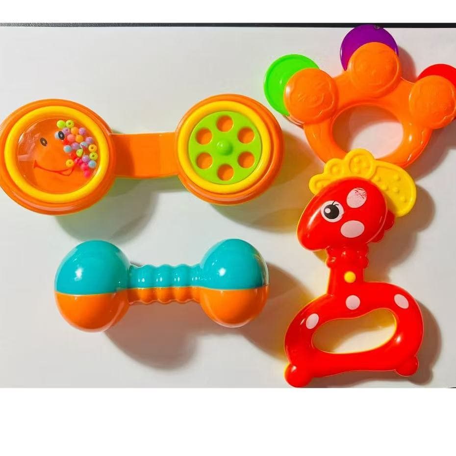 CHOCALHO PARA Bebê Kit 4 pçs Chocalhos Colorido modelo de TELEFONE