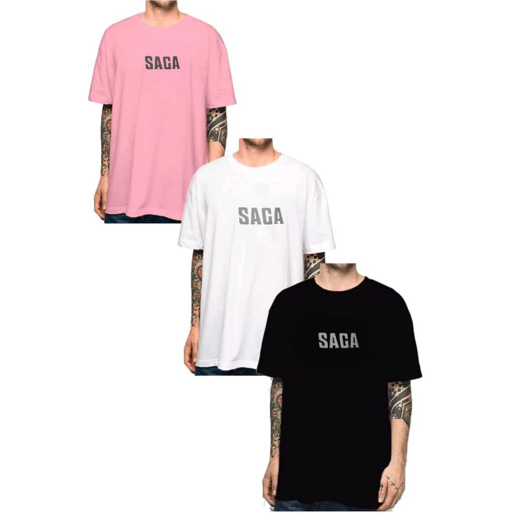 Kit 3 Camisetas SAGA SKATE Unissex Camisas TRAP Over Oferta