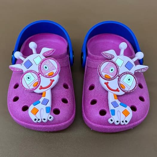 Babuche Sandália Girafa Infantil Meninas Papete Chinelo Confortável