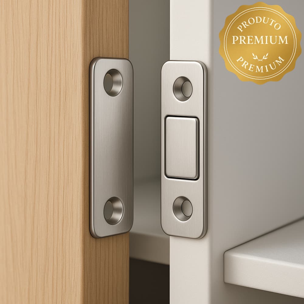 Fecho Magnético Armário Porta Imã Ultra Forte Kit C/ 8 Peças Promoção