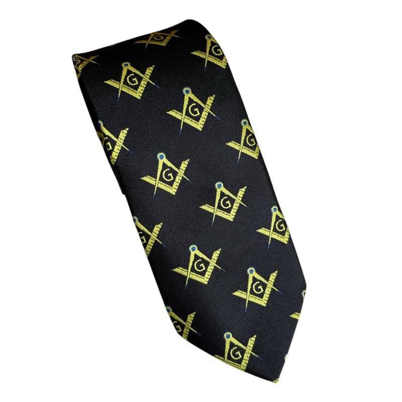 Gravata Maçom Maçonaria Maçônica Esquadro Compasso Jacquard