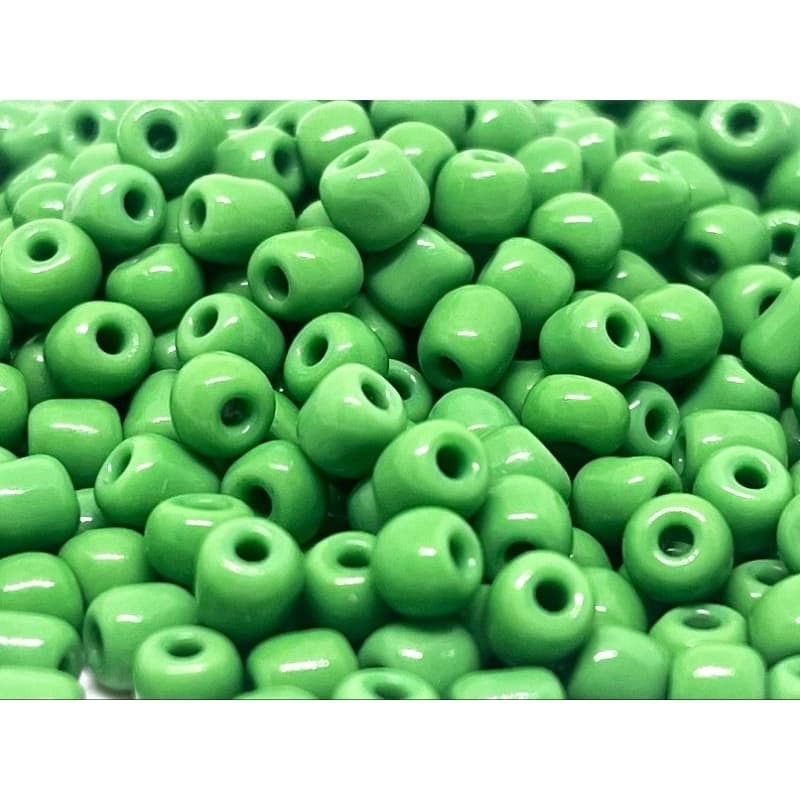 Missangão 6/0 VERDE LEITOSA-OPACA 500gr - Miçanga-Missanga