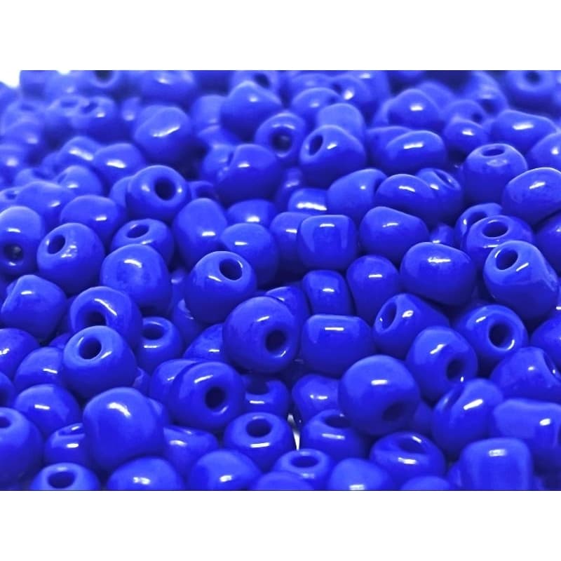 Missangão 6/0 AZULÃO LEITOSA-OPACA 500gr - Miçanga-Missanga