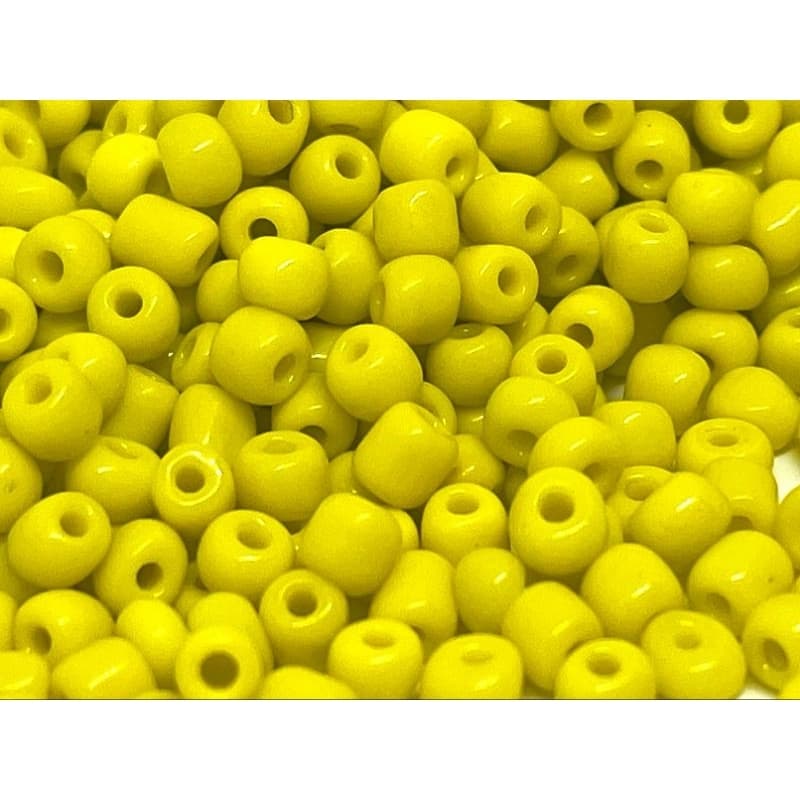 Missangão 6/0 AMARELO LEITOSA-OPACA 500gr - Miçanga-Missanga