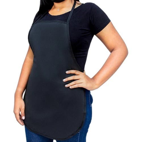 Avental de Cozinha Lavanderia Preto Impermeável 45cm X 65cm