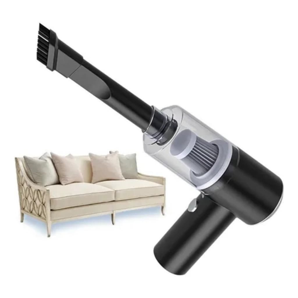Aspirador Portátil Para Carro e Casa Bivolt USB Recarregável