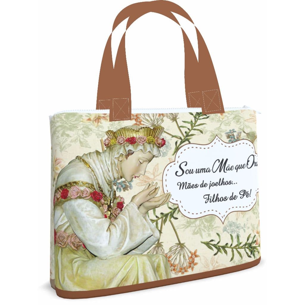 Bolsa Sacola Pasta Ecobag 45x35_ N Sra da Salette_ Mães que Oram