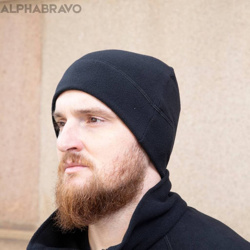 Touca Masculina Preta Gorro Microfibra Fleece Streetwear Básica Simples Tático Adulto