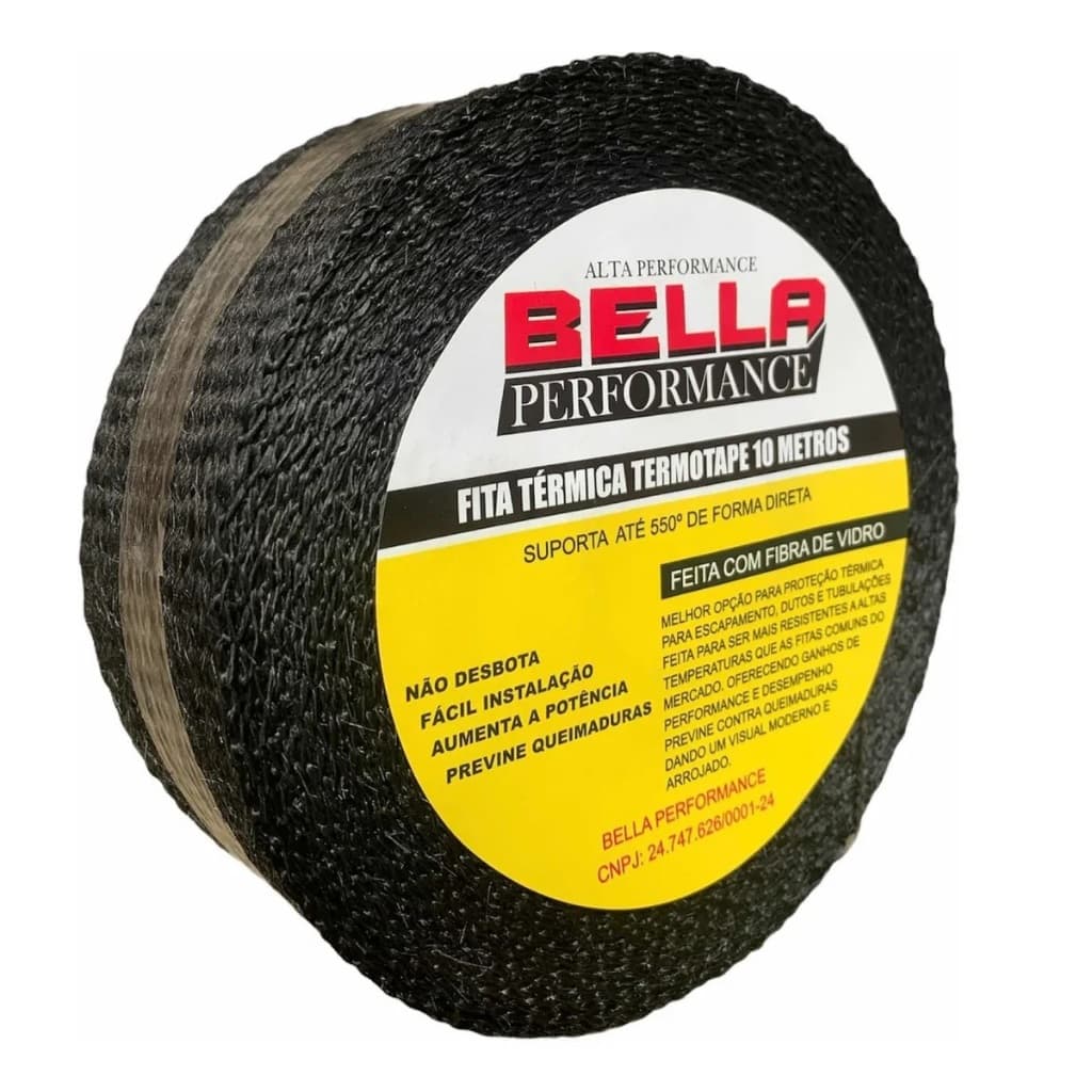 Fita Manta Termica Termotape Para Escapamento Coletor Ar Condicionado Carro Moto Varios Tamanhos
