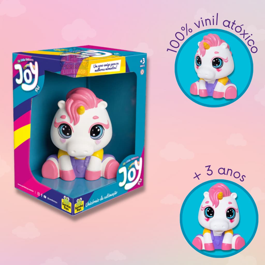 Unicórnio Joy Pet Brinquedo Infantil Vinil