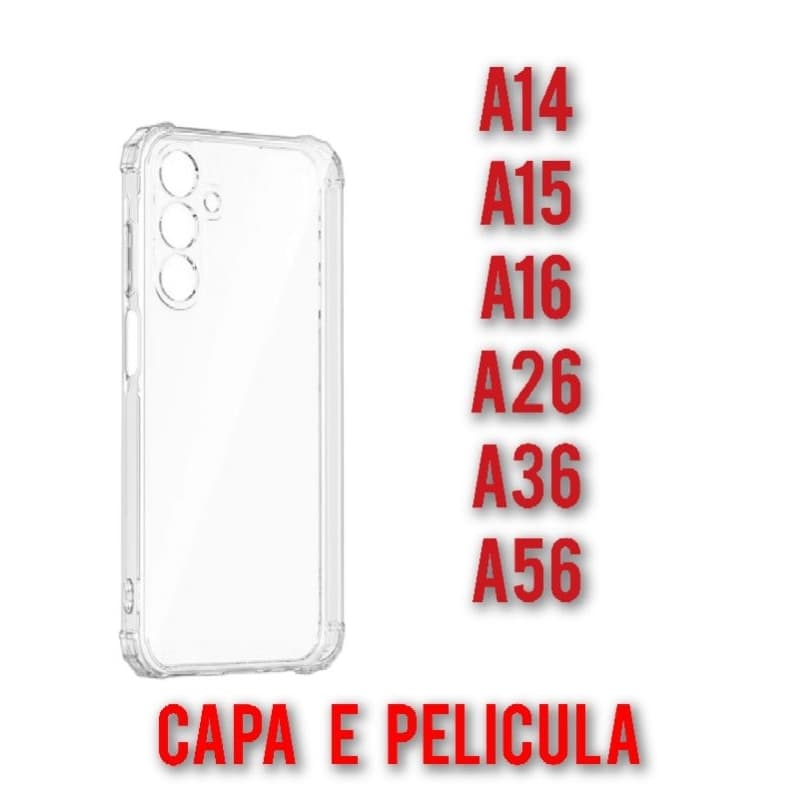 Capa, Capinha, Silicone, Transparente e TPU para celular galaxy A14, A15, A16, A26, A36 e A56