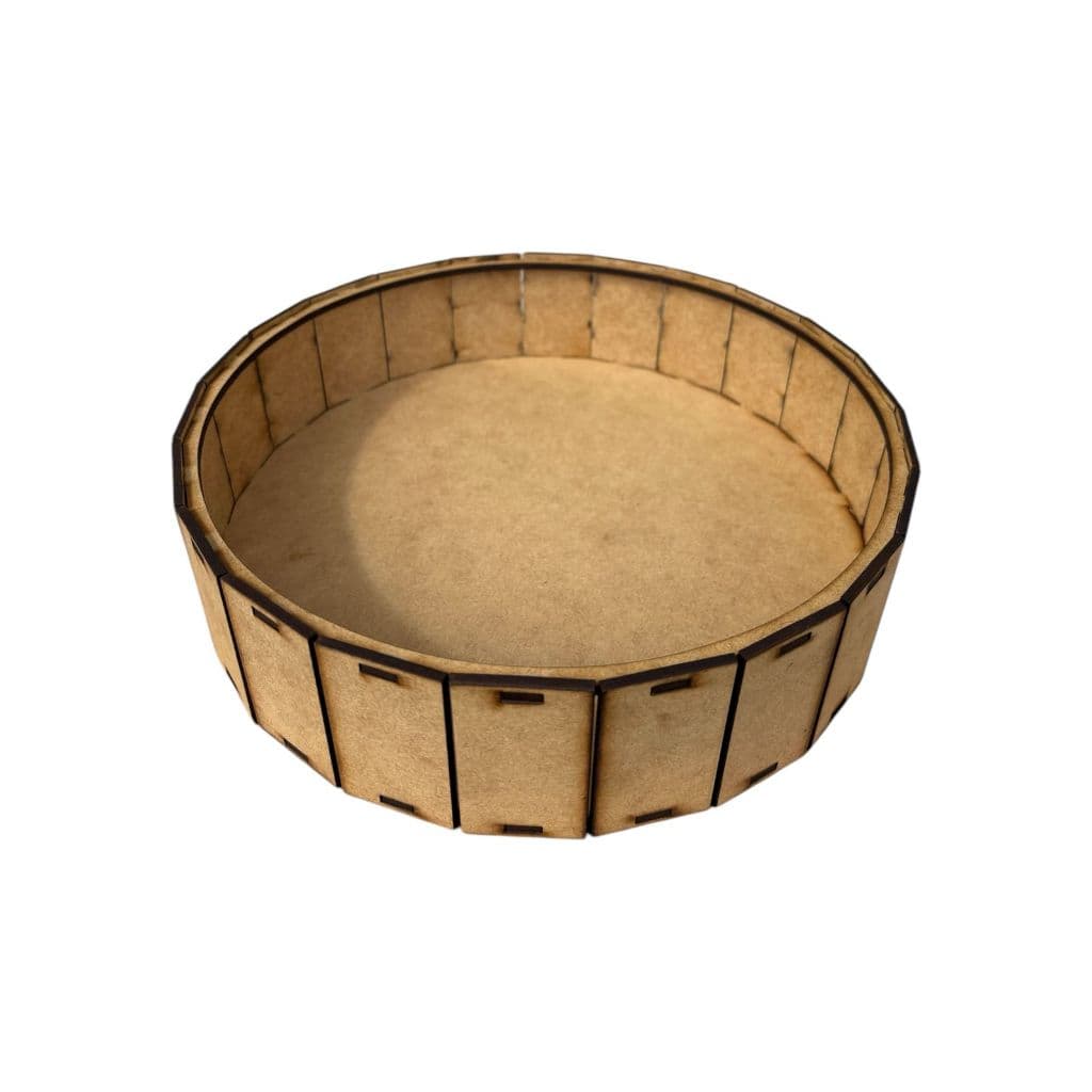 Cesta Redonda MDF TAM. M 25,5CM Cesta Para Presente