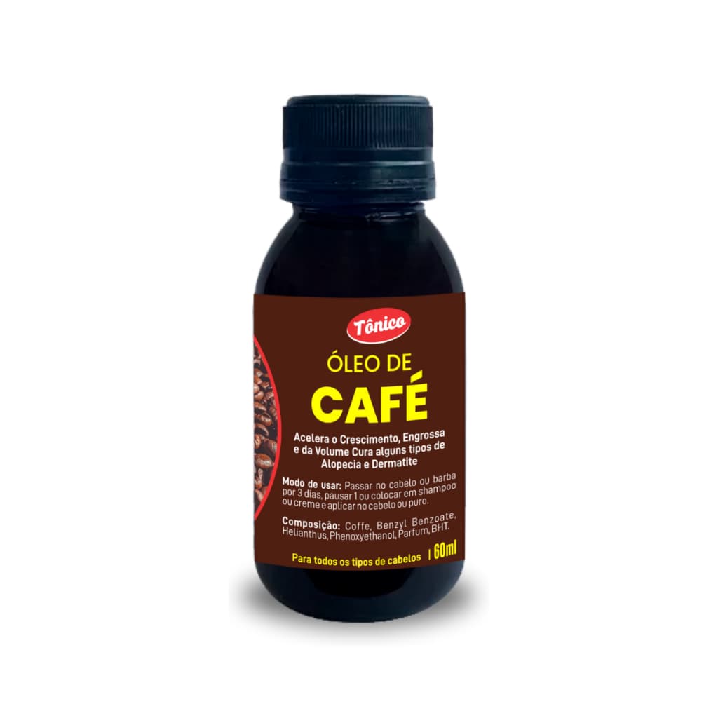 Fortalecimento Capilar Óleo Café Anti-Queda 60ml Profissional Original