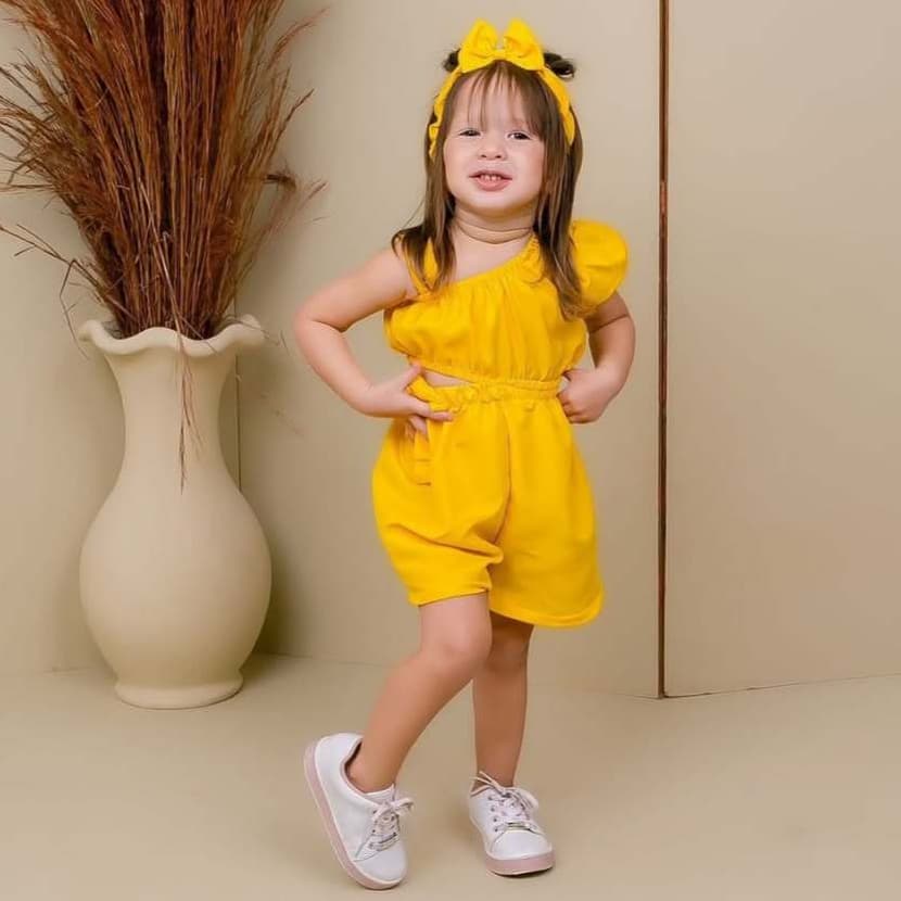 Macacão Infantil Menina  1, 2,  3 anos
