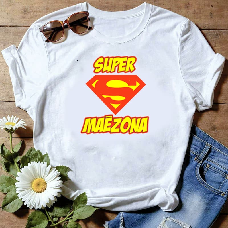 Camiseta ou Baby Look Dias Das Mães Super Mãezona Envio Imediato