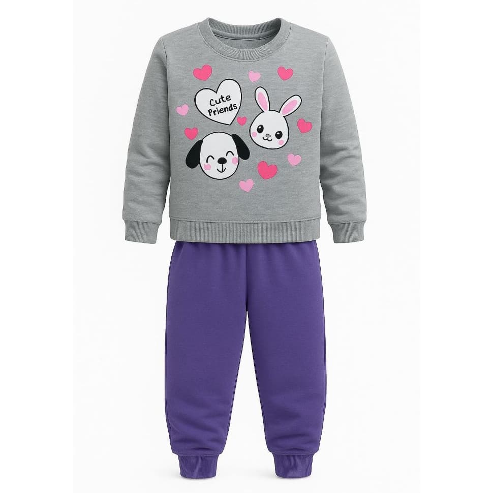 Conjunto Moletom feminino abrigo pra menina infantil frio TAM 4/6/8