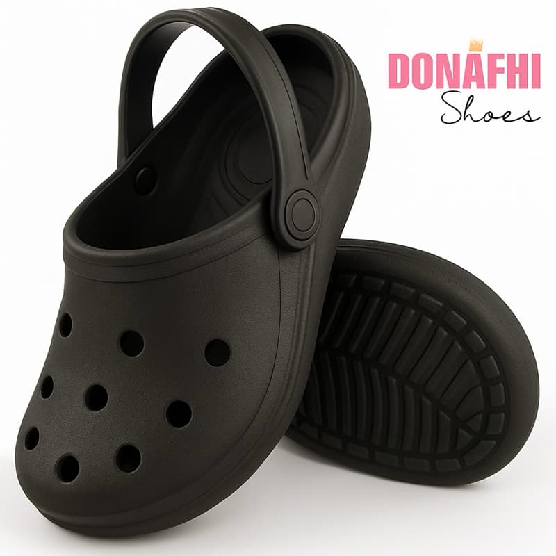 Babuche Sandália Infantil  Liso Chinelo - PAPETE CONFORTÁVEL PRETA