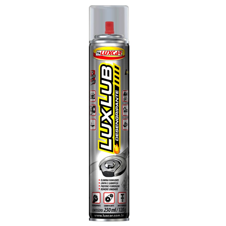 Spray Desengripante Luxlub 250ml Luxcar