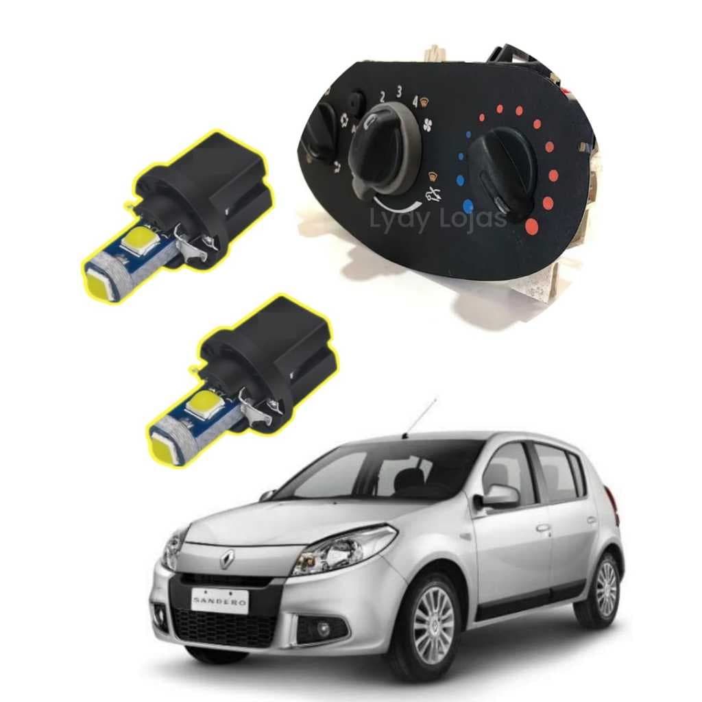 LAMPADA LED PAINEL RENAULT SANDERO AR CONDICIONADO (PAR)