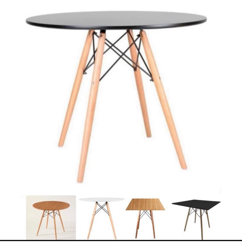 Mesa de Jantar Charles Eames Eiffel 90cm - Cores