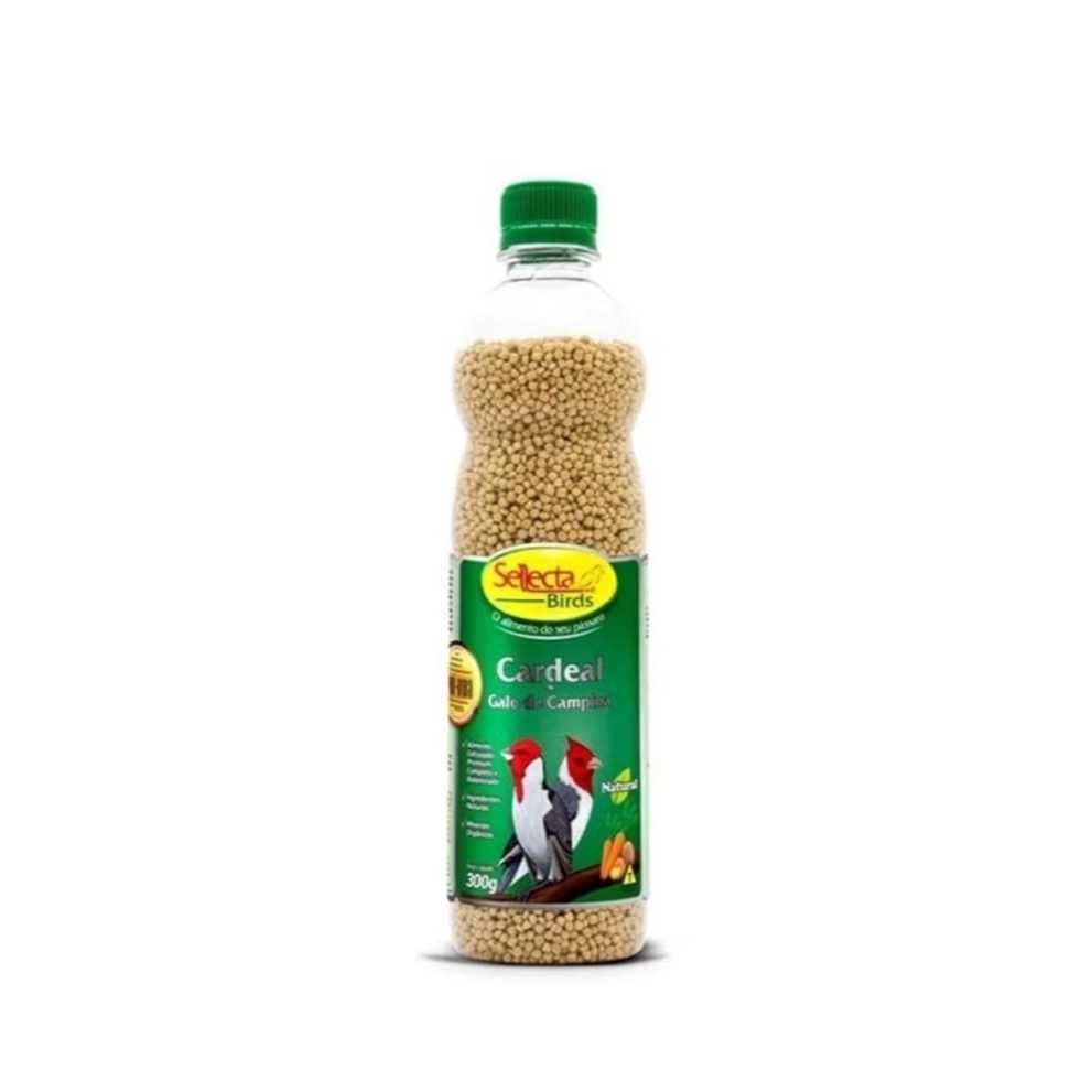 Ração Sellecta - Cardeal e Galo de Campina Natural - 300g Extrusado Pássaro