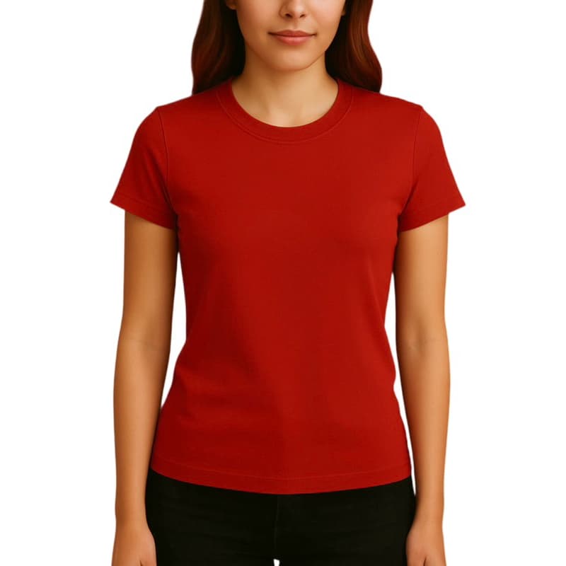 blusa baby look feminina vermelha