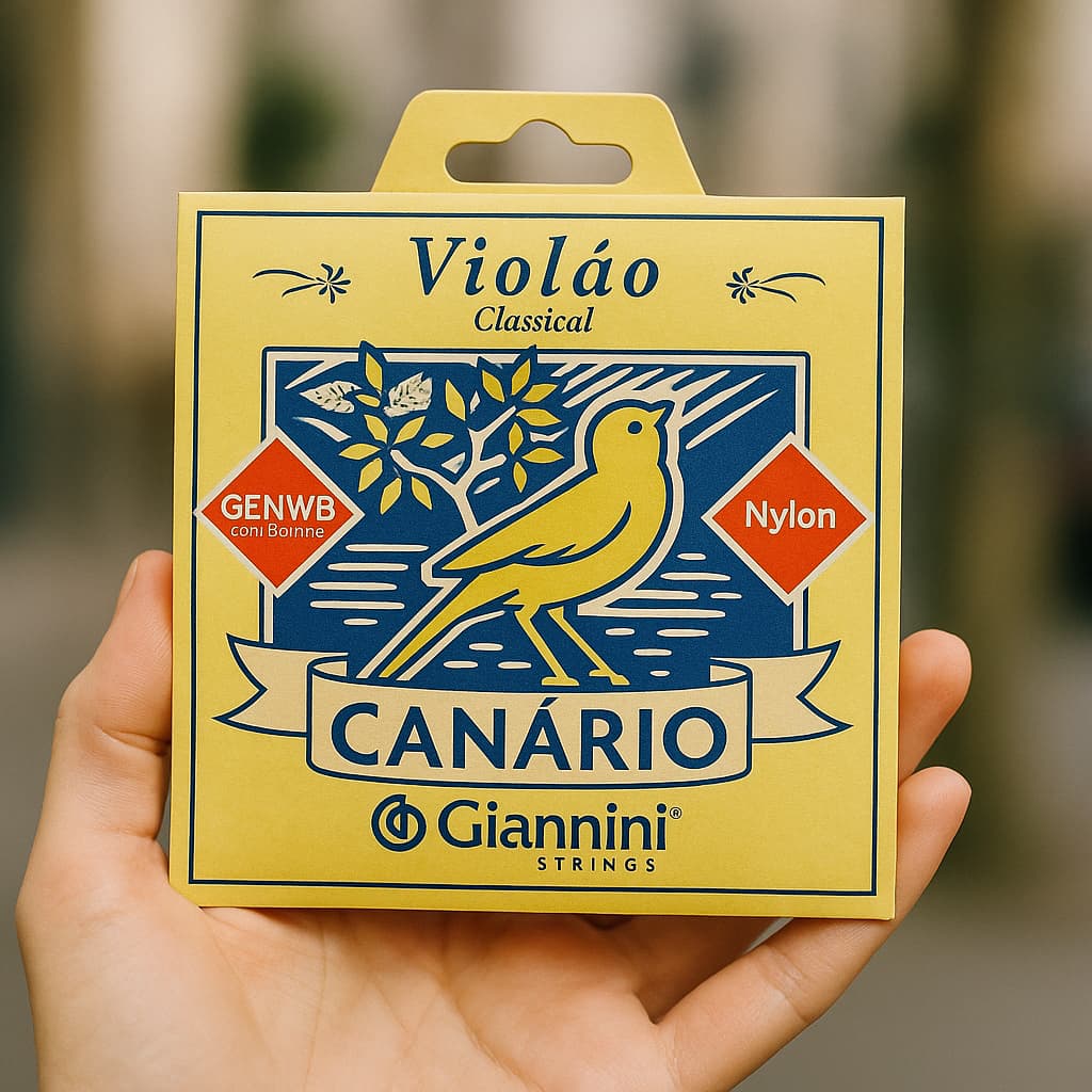 Encordoamento Violão Nylon Giannini Canário GENWB Média c/ Bolinha