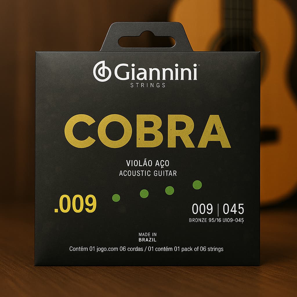 Encordoamento cobra para violão de aço 0.9
