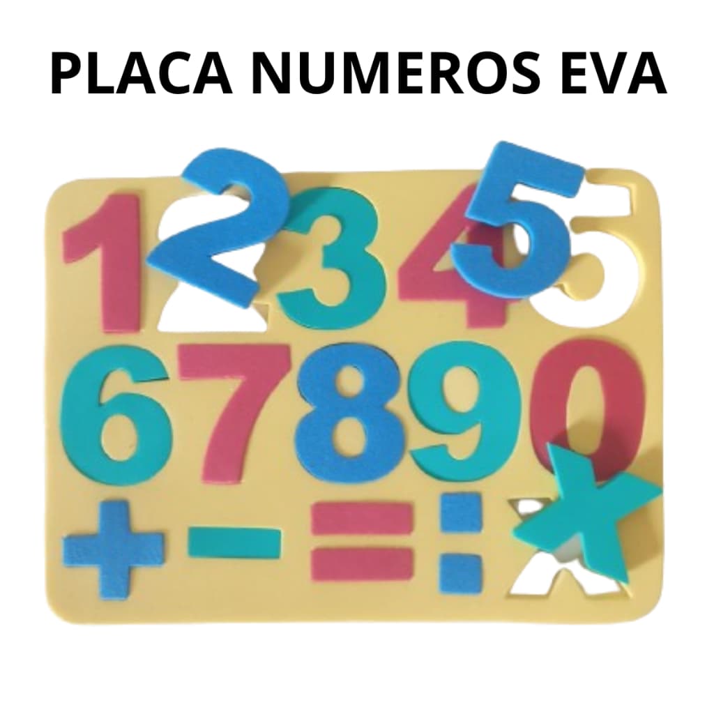 Números eva colorido escolar  tabuleiro/placa encaixe alfabetização educativo quebra cabeça