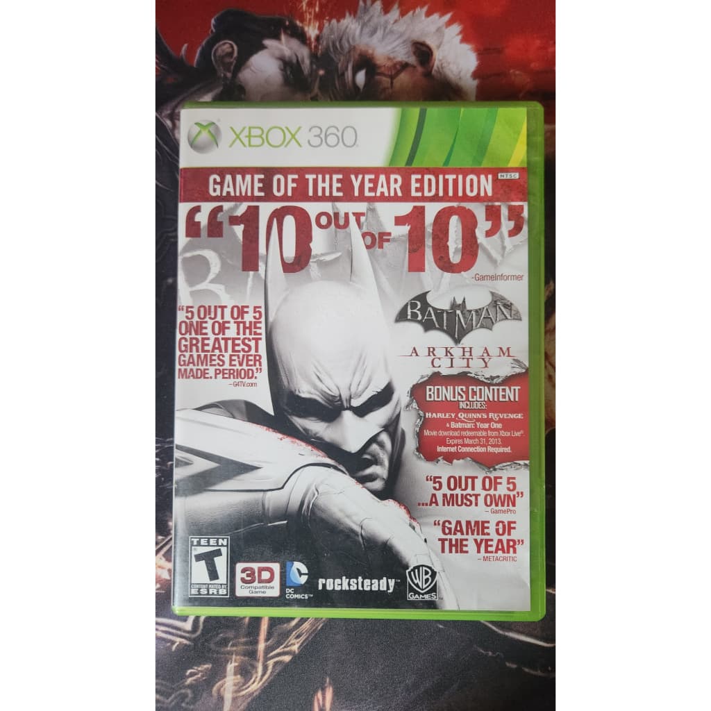 Jogo - Batman Arkham City Edição Jogo Do Ano - Xbox 360