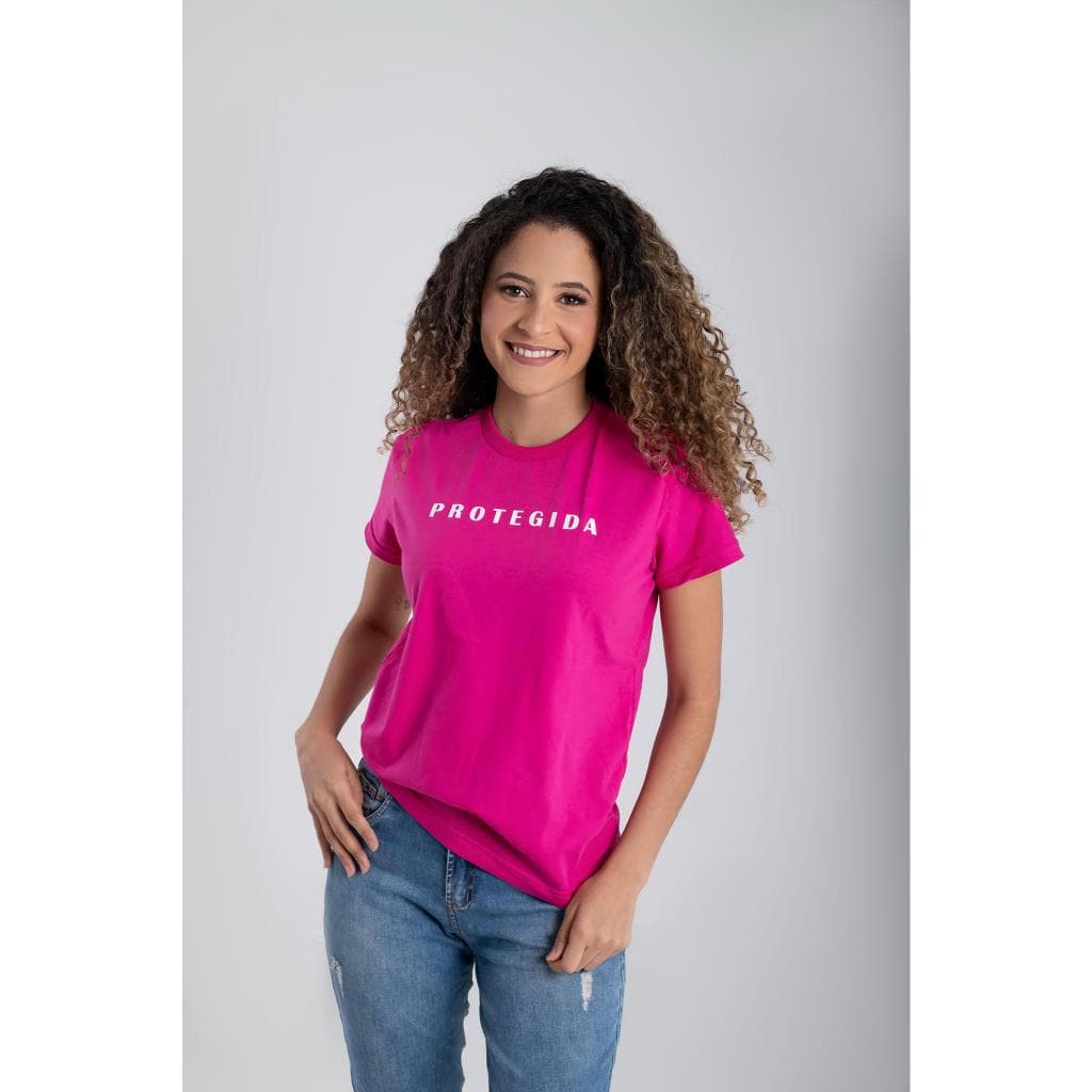 T-shirt Feminina com Estampa em Alto Relevo, Moda Cristã – 100% Algodão Macio