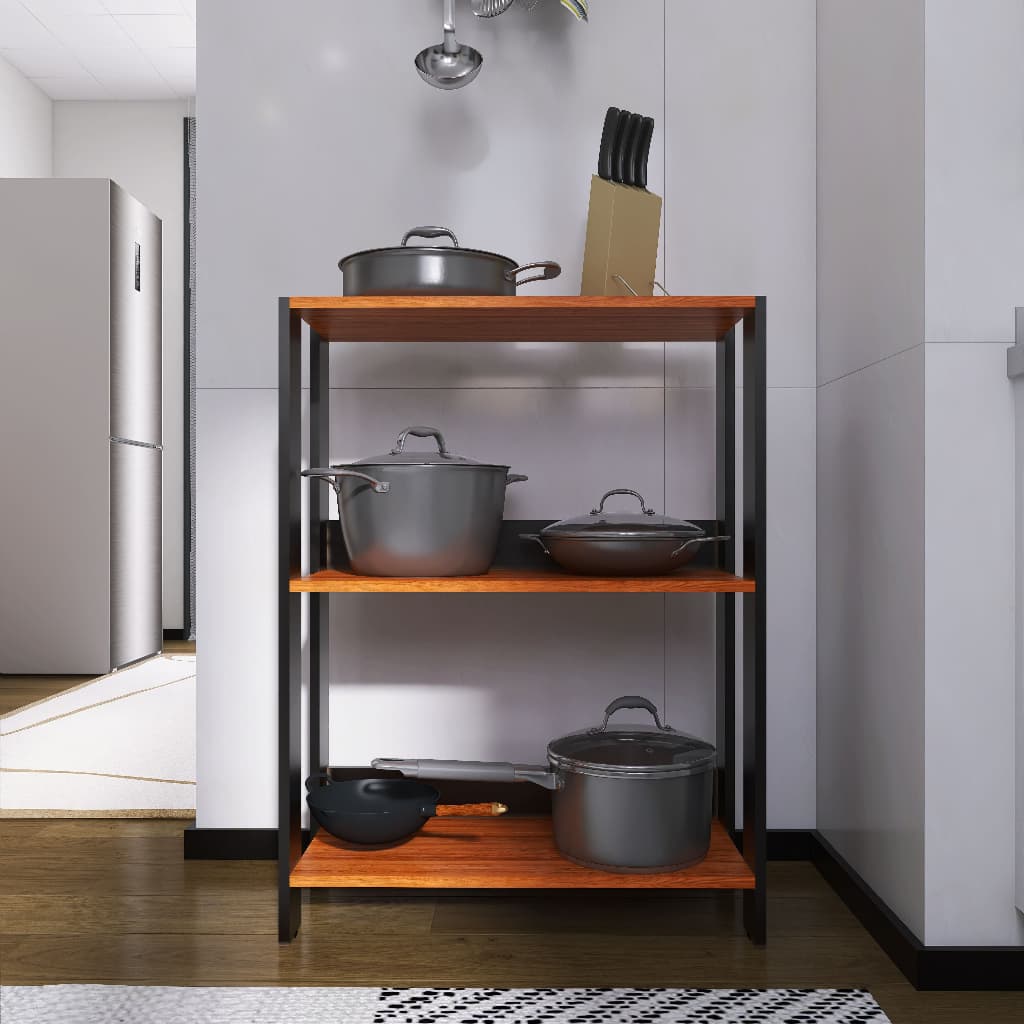 Balcão de Cozinha Armário Compacto Estilo Industrial 100% MDF Fulldecor - Mod.0705